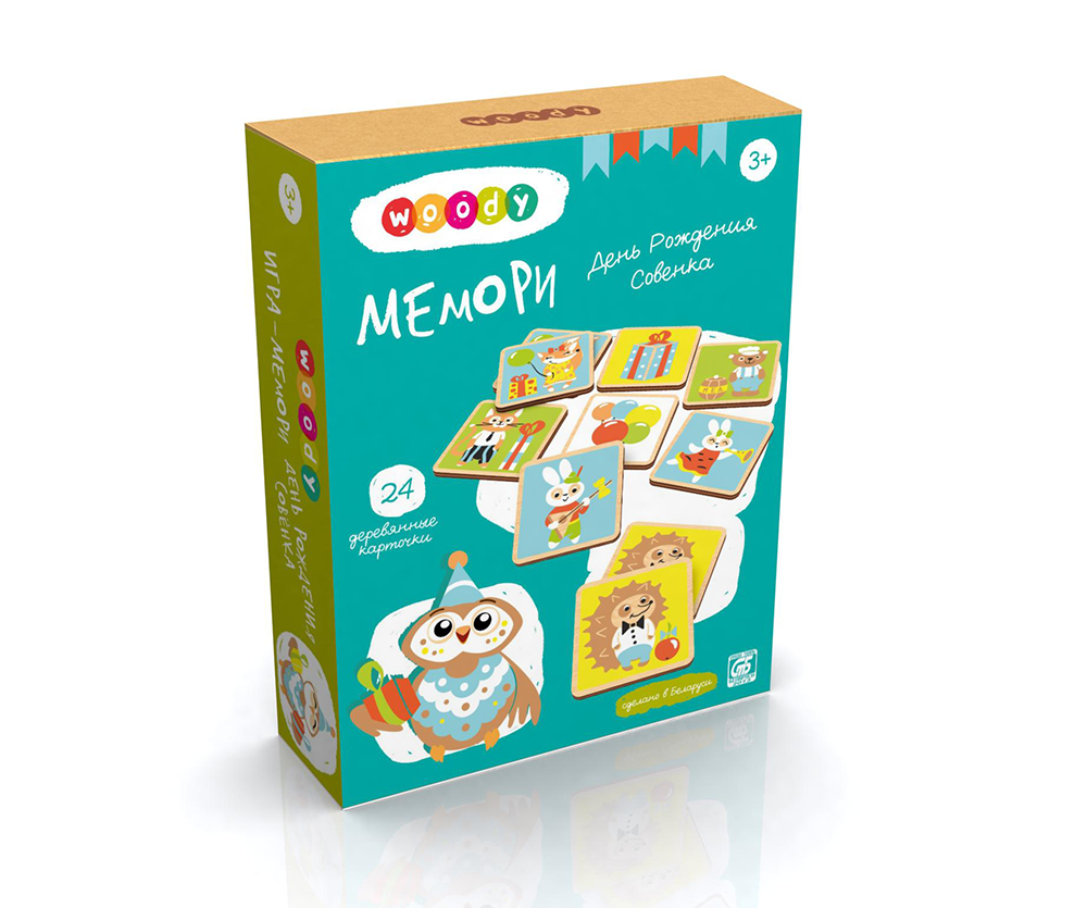 

Развивающая игрушка Woody Мемори День рождения совенка [01799], Игрушка Woody Мемори День рождения совёнка 9503007000 (01799)