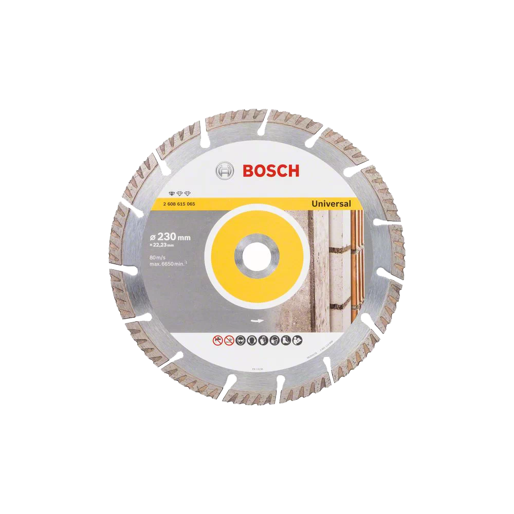 

Алмазный диск Bosch 2.608.615.065, Алмазный диск Bosch 230х22.2 мм универсальный сегмент. Turbo Standard for Universal 2.608.615.065