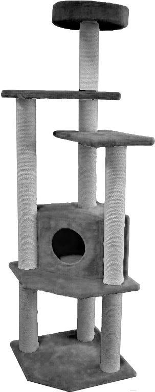 

Когтеточка Cat House Комплекс для кошек Торнадо джут серый