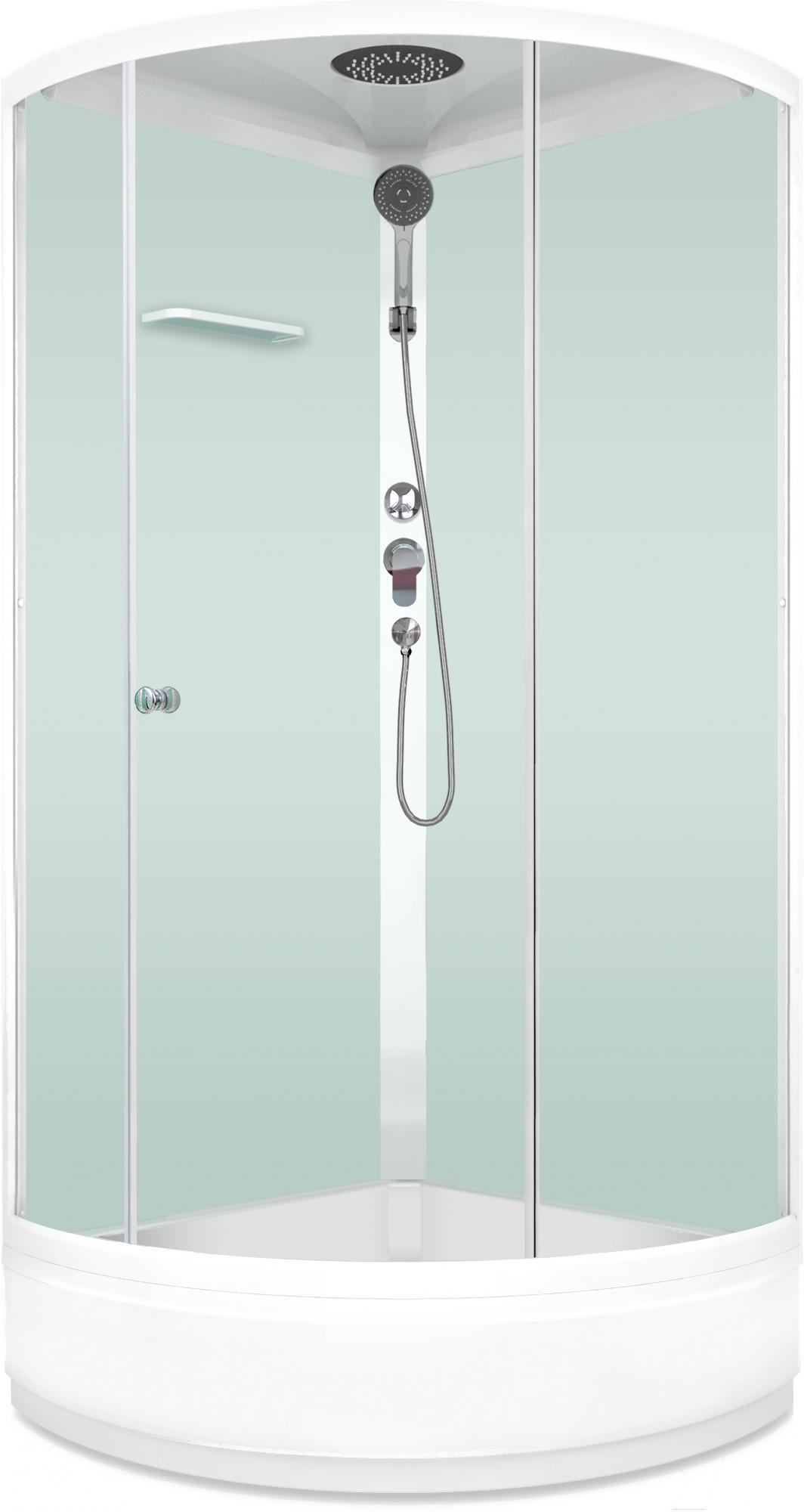 

Душевая кабина Domani-Spa Simple 99 mid (DS01Sm99MWCl00), Душевая кабина Domani-Spa Simple 99 mid с крышей DS01Sm99MWCl00 белое прозрачное