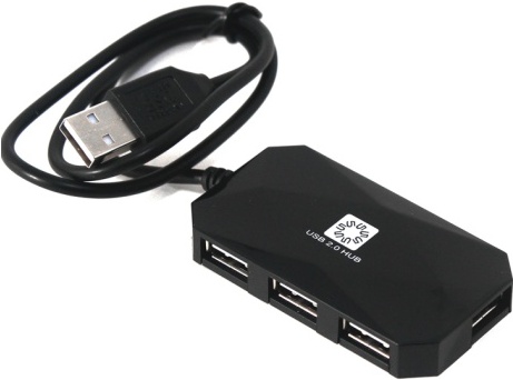 

USB-хаб 5bites HB24-207BK