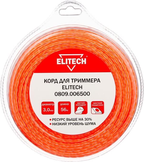 

Леска для триммера ELITECH 0809.006500, 0809.006500