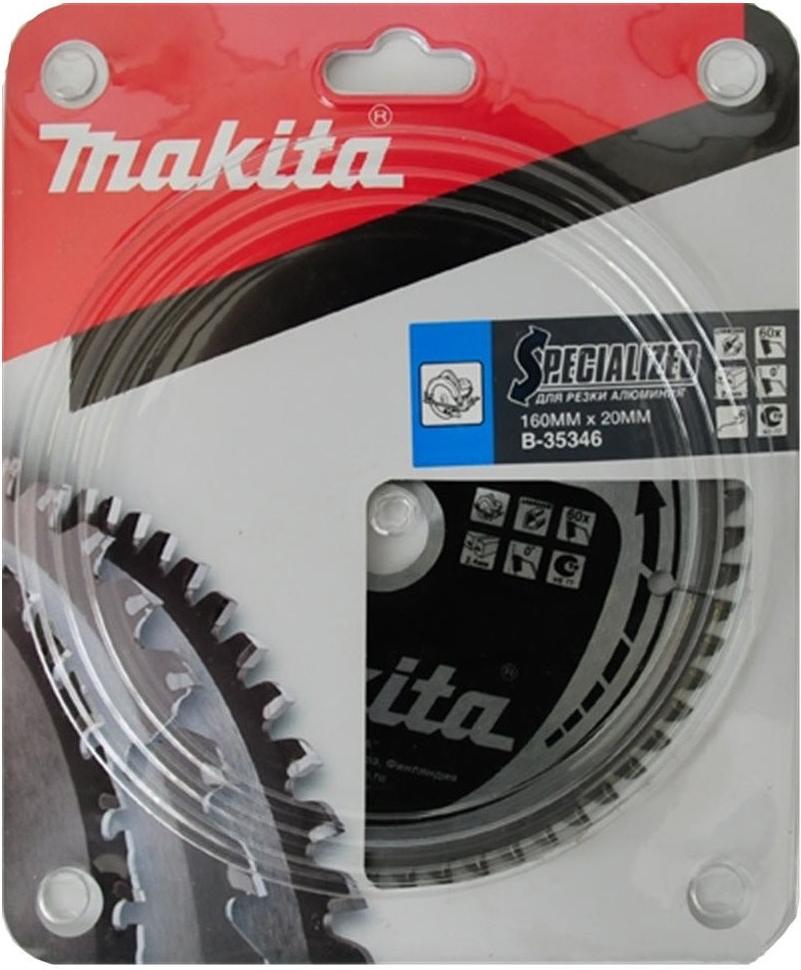 

Диск пильный Makita для алюминия 160x20x1.8x60T [B-35346], для алюминия 160x20x1.8x60T