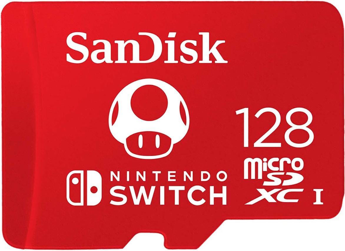 

Карта памяти SanDisk 128GB microSDXC Class 10 UHS-I A1 C10 V30 U3 for Nintendo Switch 100MB/s [SDSQXAO-128G-GNCZN], 128GB microSDXC Class 10 UHS-I A1 C10 V30 U3 for Nintendo Switch 100MB/s