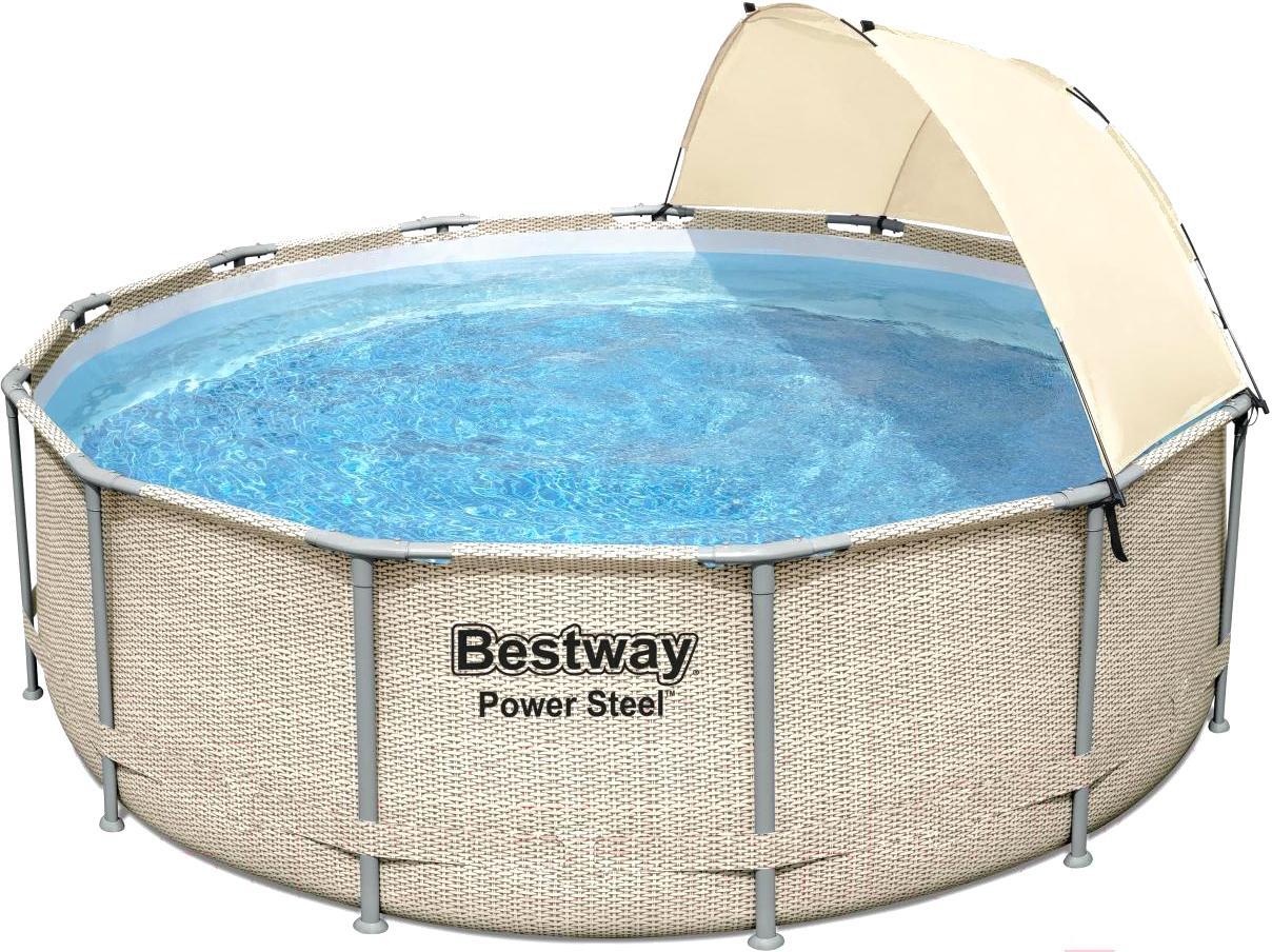 

Каркасный бассейн Bestway Steel Pro Max 396x107, с фильтр-насосом, лестницей и навесом [5614V], Каркасный бассейн Bestway Steel Pro Max 396x107, с фильтр-насосом, лестницей и навесом 5614V