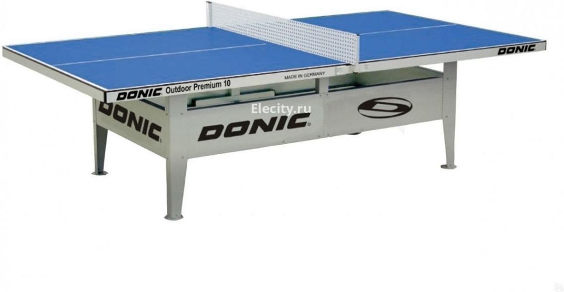 

Теннисный стол Donic OUTDOOR Premium 10 синий [230236-B], Теннисный стол Donic OUTDOOR Premium 10 230236-B синий