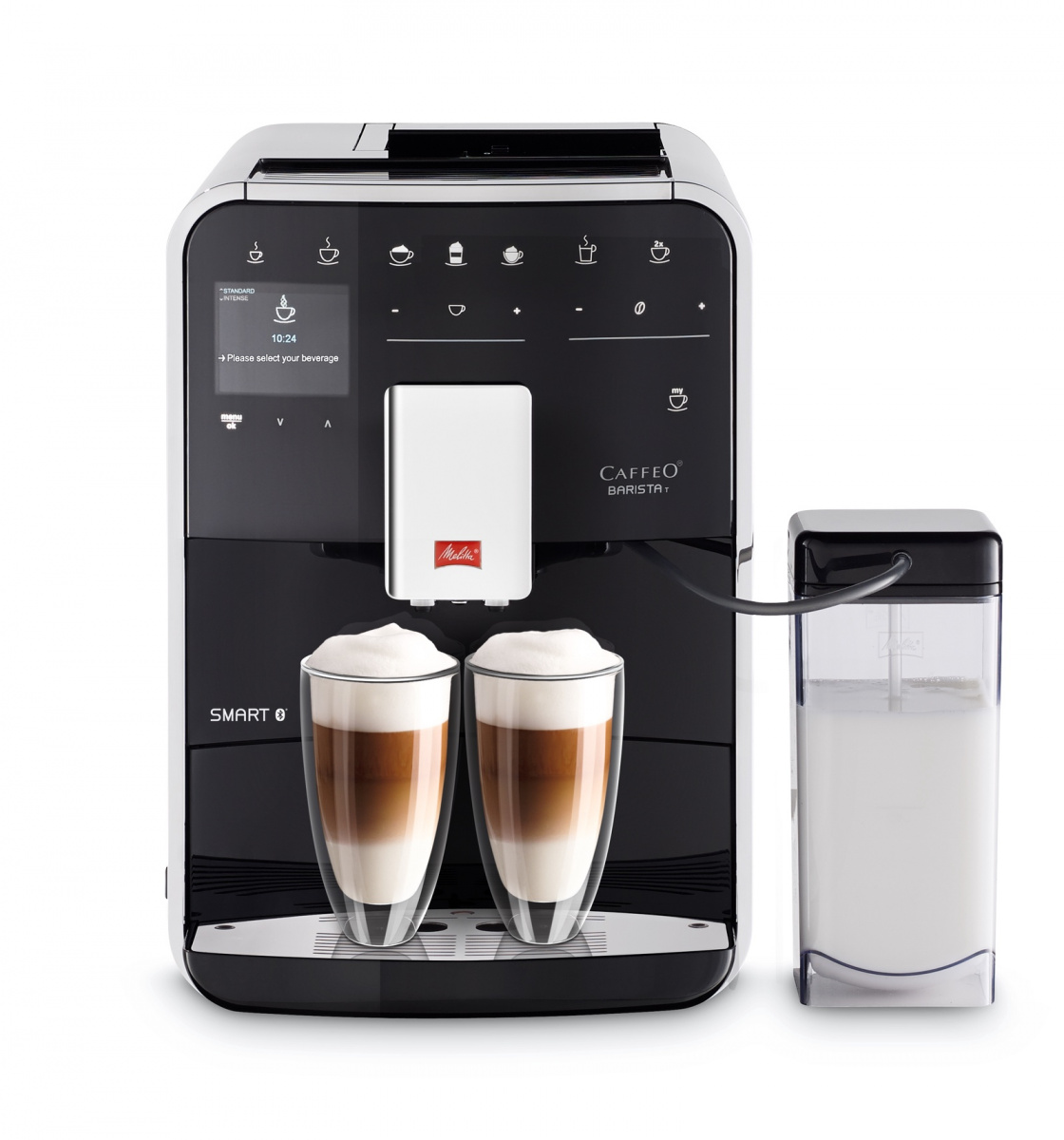 

Кофемашина Melitta Caffeo Barista T Smart F 830-102, Кофемашина Melitta Caffeo F 830-102 1450Вт черный 21780