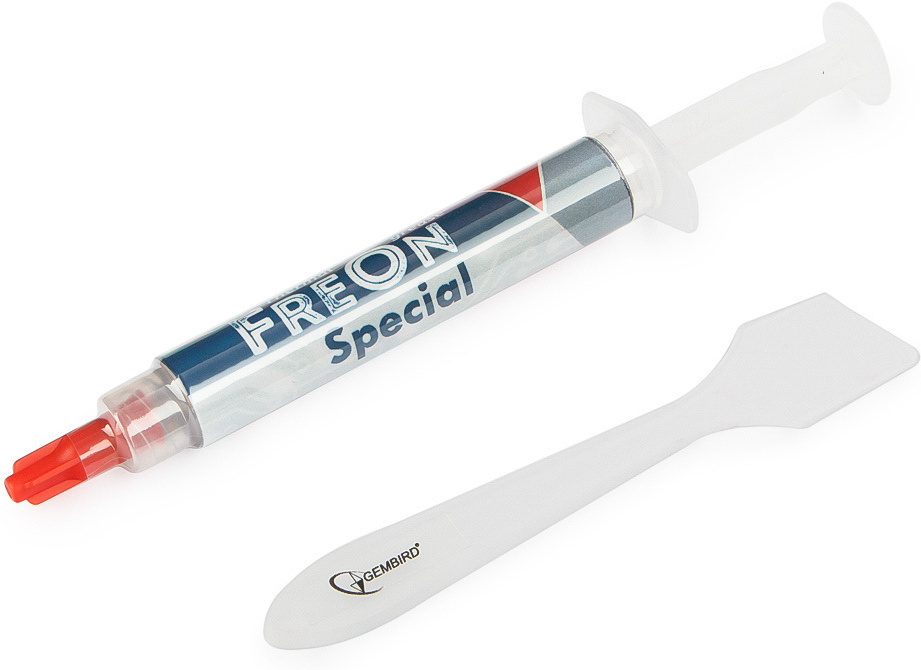 

Термопаста Gembird FreOn Special 3гр шприц [GF-11-3], Термопаста Gembird GF-11-3 (3 г)