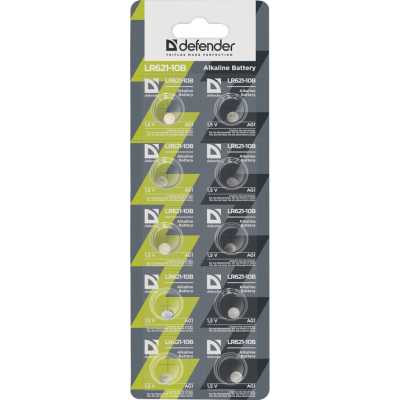 

Батарейка Defender Alkaline LR621-10B AG1 10PCS [56301], Alkaline LR621-10B AG1 10PCS