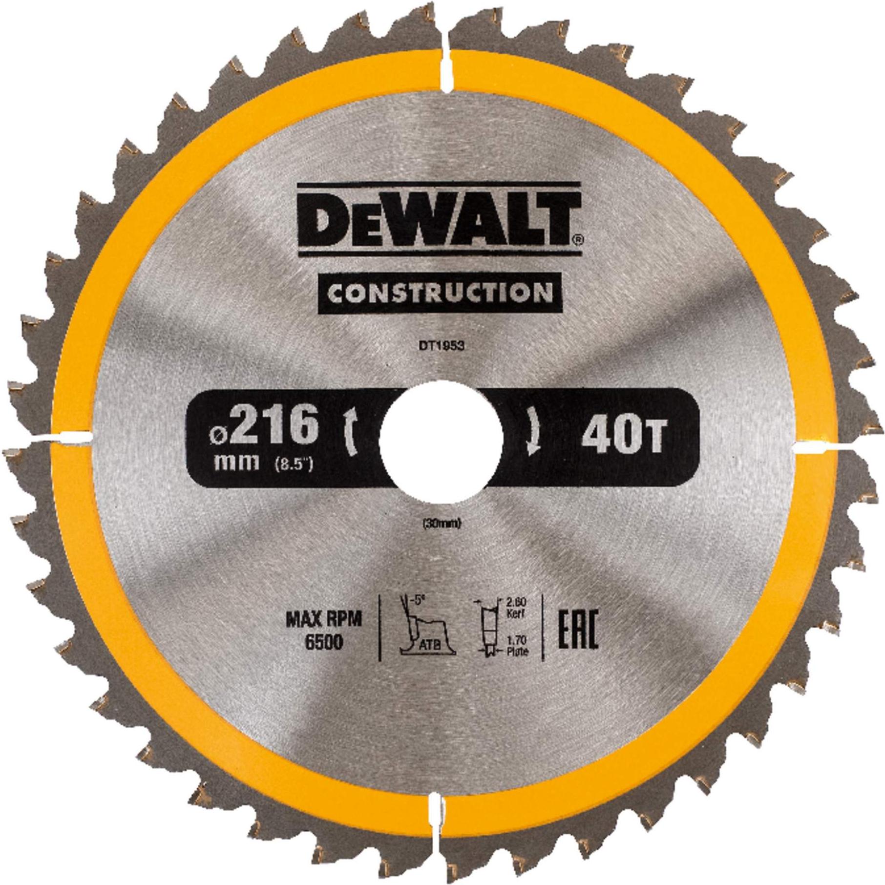 

Диск пильный DeWalt DT1953, DT1953