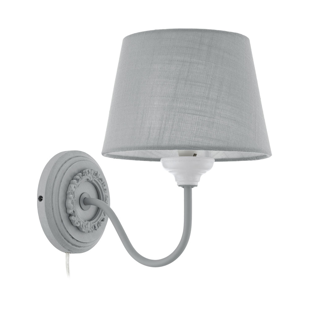 

Бра EGLO 43238 Светильник настенный LARACHE 2, 1x40W(E14), дерево, сталь, серый, патина/текстиль, серый, 43238 Светильник настенный LARACHE 2, 1x40W(E14), дерево, сталь, серый, патина/текстиль, серый
