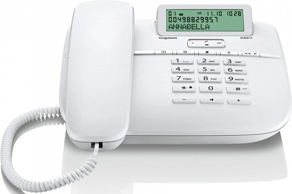 

Проводной телефон Gigaset DA611 White [S30350-S212-S322], (Gigaset DA611 (S30350-S212-S322))