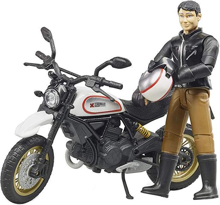 

Мотоцикл игрушечный Bruder Scrambler Ducati Desert Sled с мотоциклистом [63-051], Мотоцикл игрушечный Bruder Scrambler Ducati Desert Sled с мотоциклистом 63-051