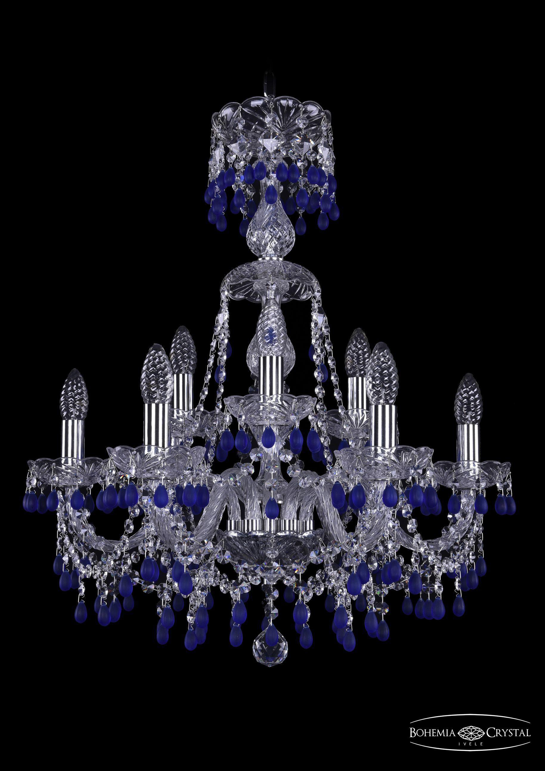 

Подвесная люстра Bohemia Ivele Crystal 1410/6+3/195/XL-66/Ni/V3001