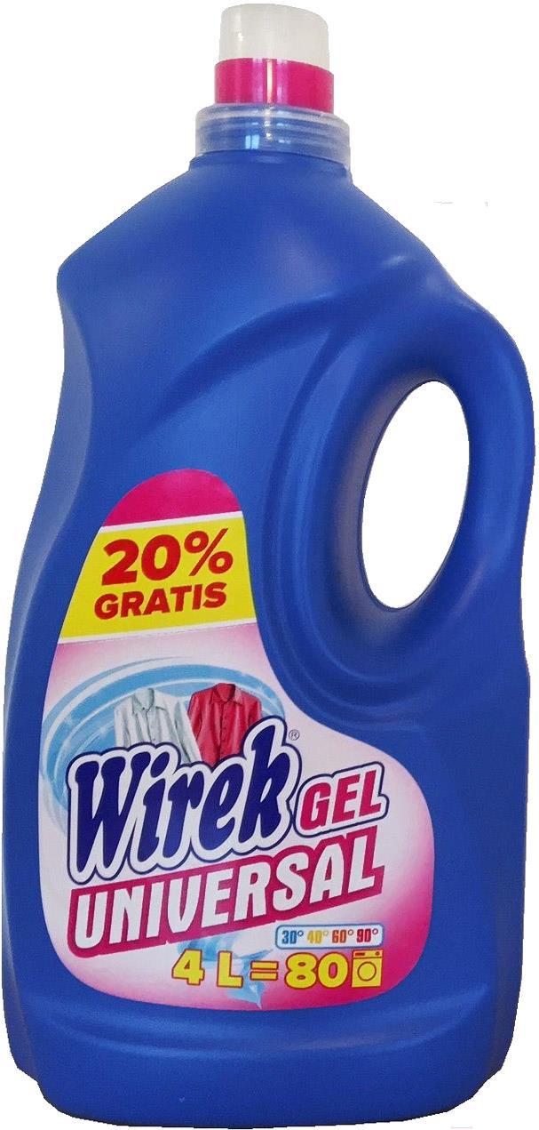 

Гель для стирки Wirek Gel Universal (4л), Gel Universal 4л