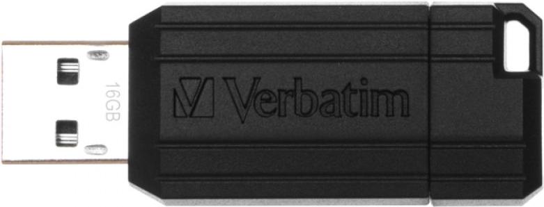 

USB Flash Verbatim PinStripe черный 16 Гб (49063), PinStripe 16 Гб