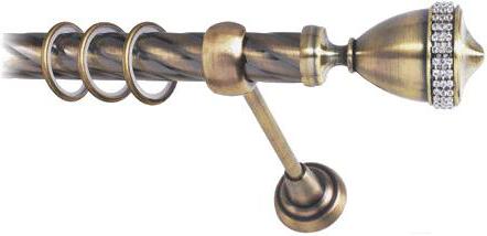 

Карниз Lm Decor Кубок 110 1р витой 25мм 2м антик, Кубок 110 1р витой 25мм 2.0м