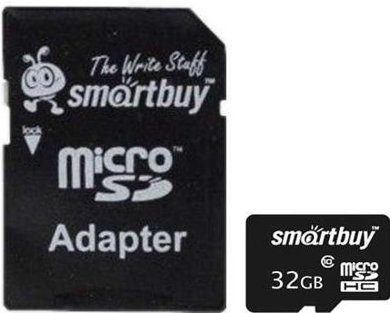 

Карта памяти Smart Buy microSDHC Class 10 32GB (SB32GBSDCL10-01), microSDHC Class 10 32GB (SB32GBSDCL10-01)