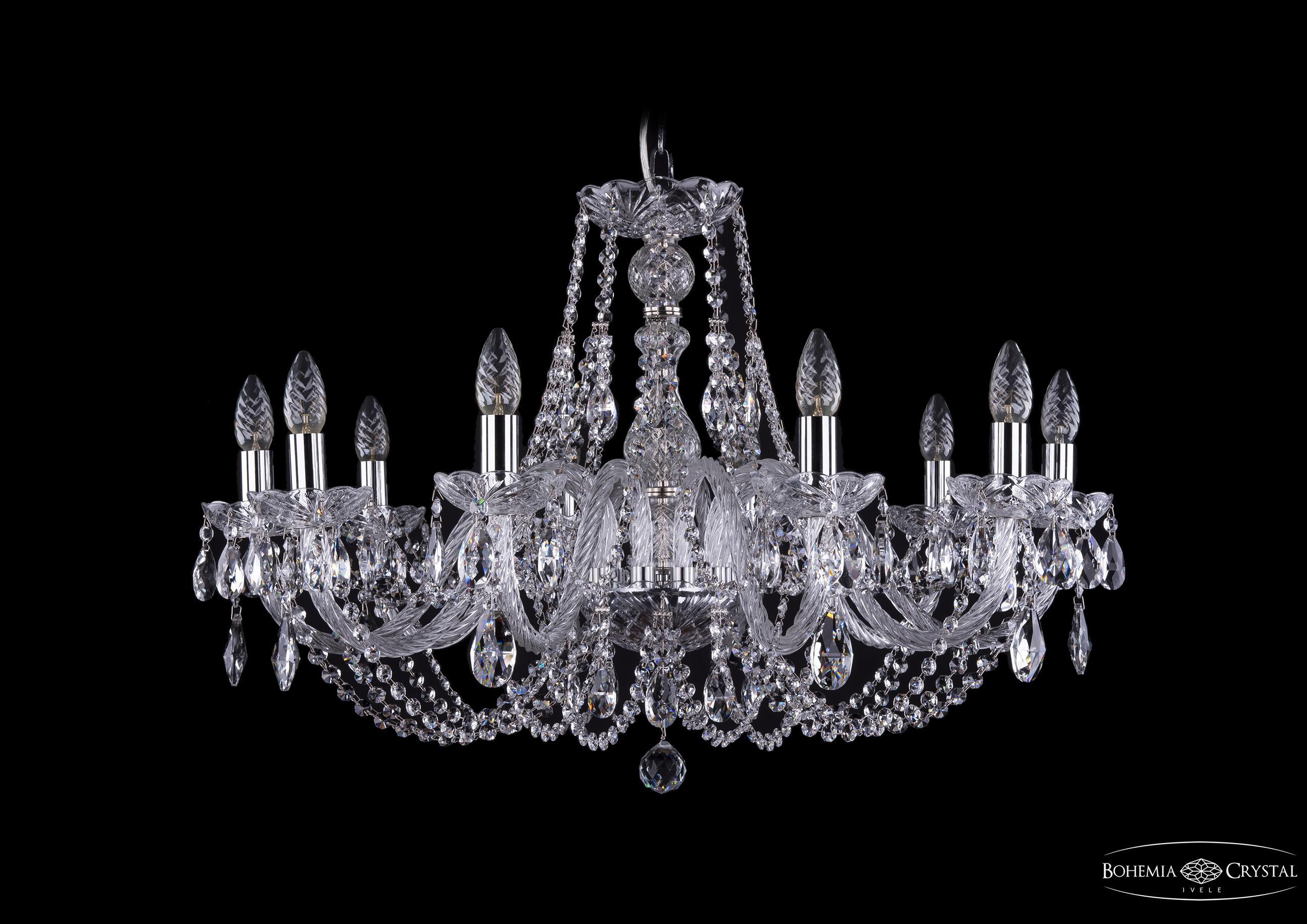 

Подвесная люстра Bohemia Ivele Crystal 1406/10/300/Ni