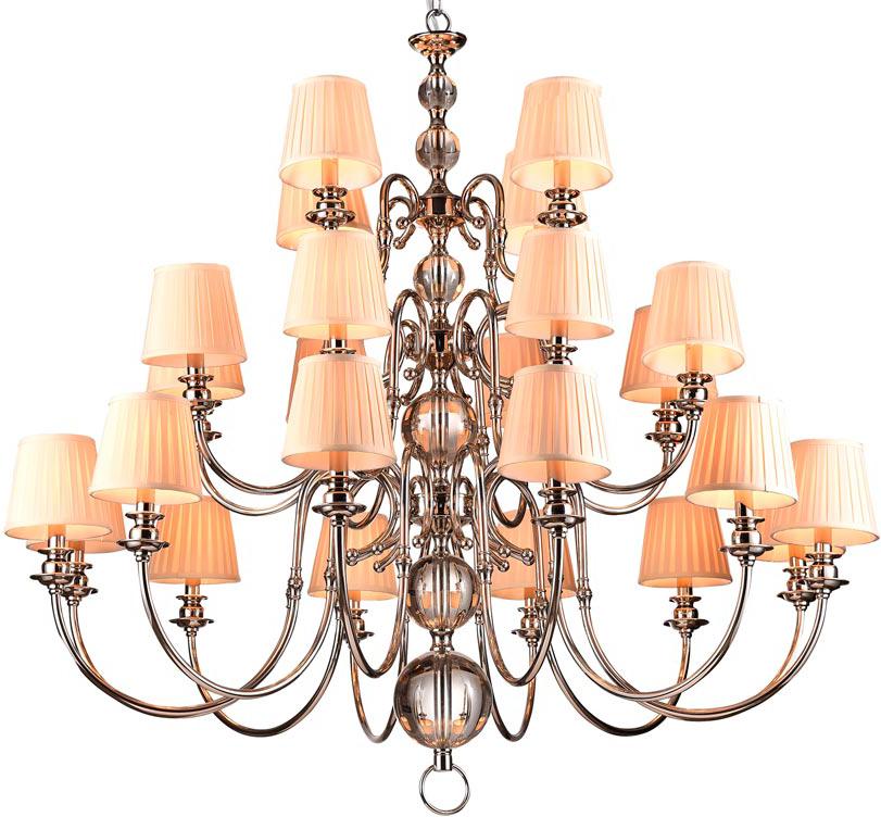 

Подвесная люстра NEWPORT D130*H120/220 cm Е14 24*60W без абажуров Nickel Clear glass [31010+12/C без абажуров], Подвесная люстра NEWPORT D130*H120/220 cm Е14 24*60W без абажуров 31010+12/C без абажуров Nickel Clear glass