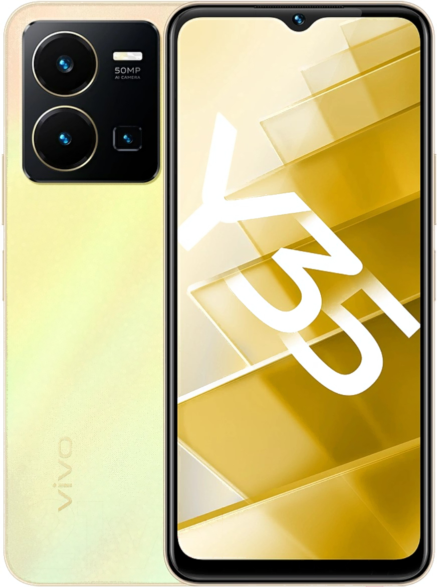 

Смартфон Vivo Y35 4GB/128GB Золотистый рассвет (V2205)