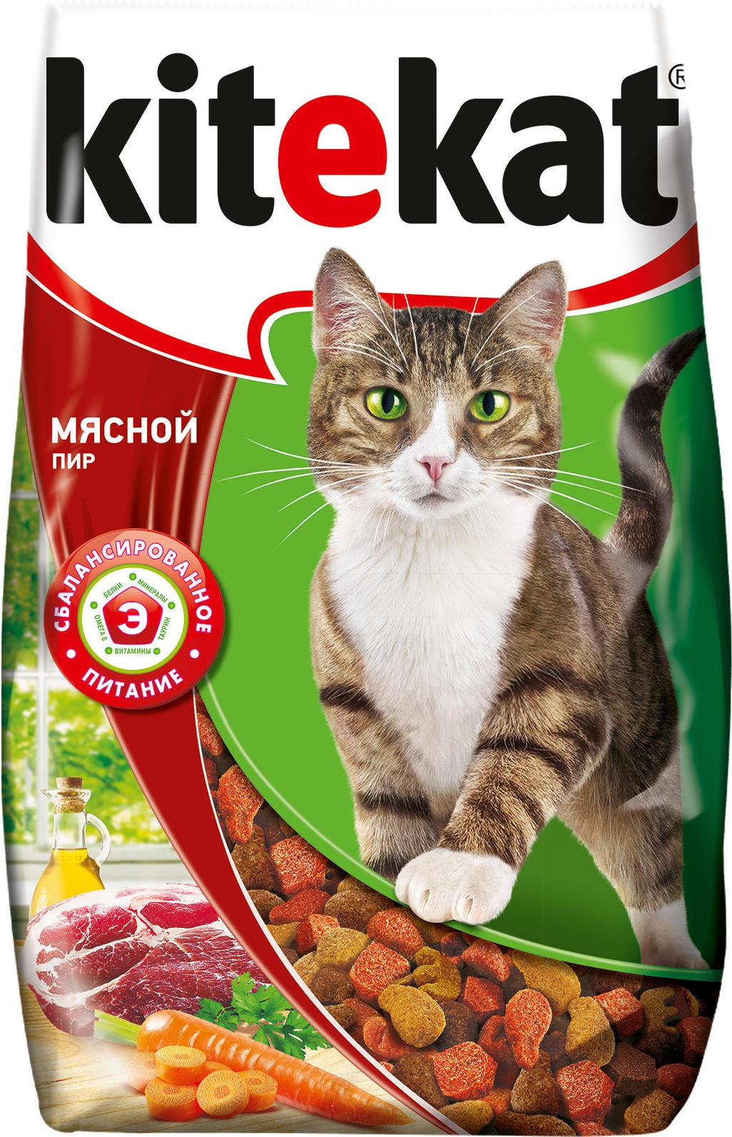 

Корм для кошек Kitekat Мясной пир 800г