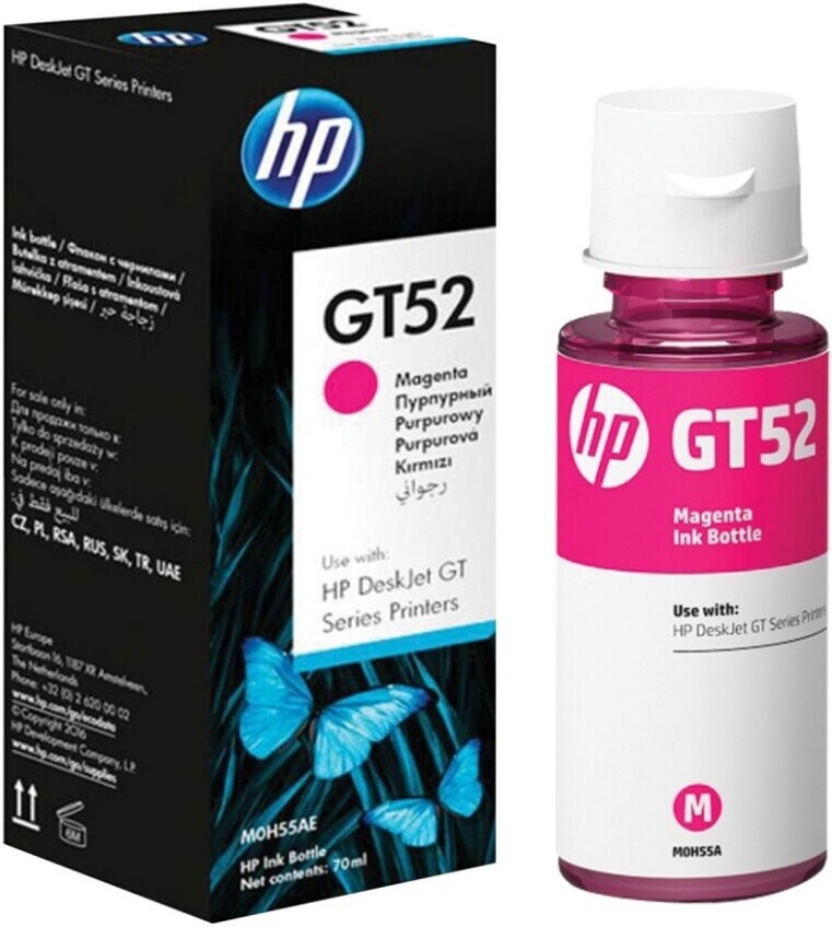 

Чернила HP GT52 [M0H55AE], Чернила HP GT52 пурпурные (M0H55AE)