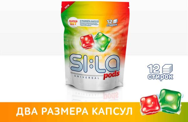 

Средство для стирки SI:LA Pods super set 12 шт, Pods super set 12 шт