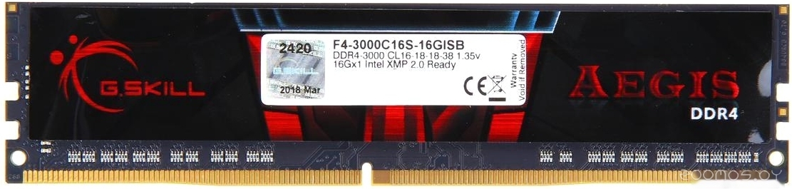 

Оперативная память G.Skill Aegis 16GB DDR IV PC-19200 [F4-2400C17S-16GIS], Оперативная память G.SKILL Aegis 16GB DDR4 PC4-19200 (F4-2400C17S-16GIS)