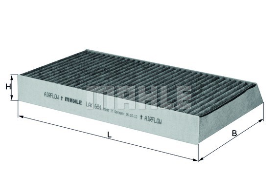 

Салонный фильтр Knecht/Mahle LAK684, LAK684