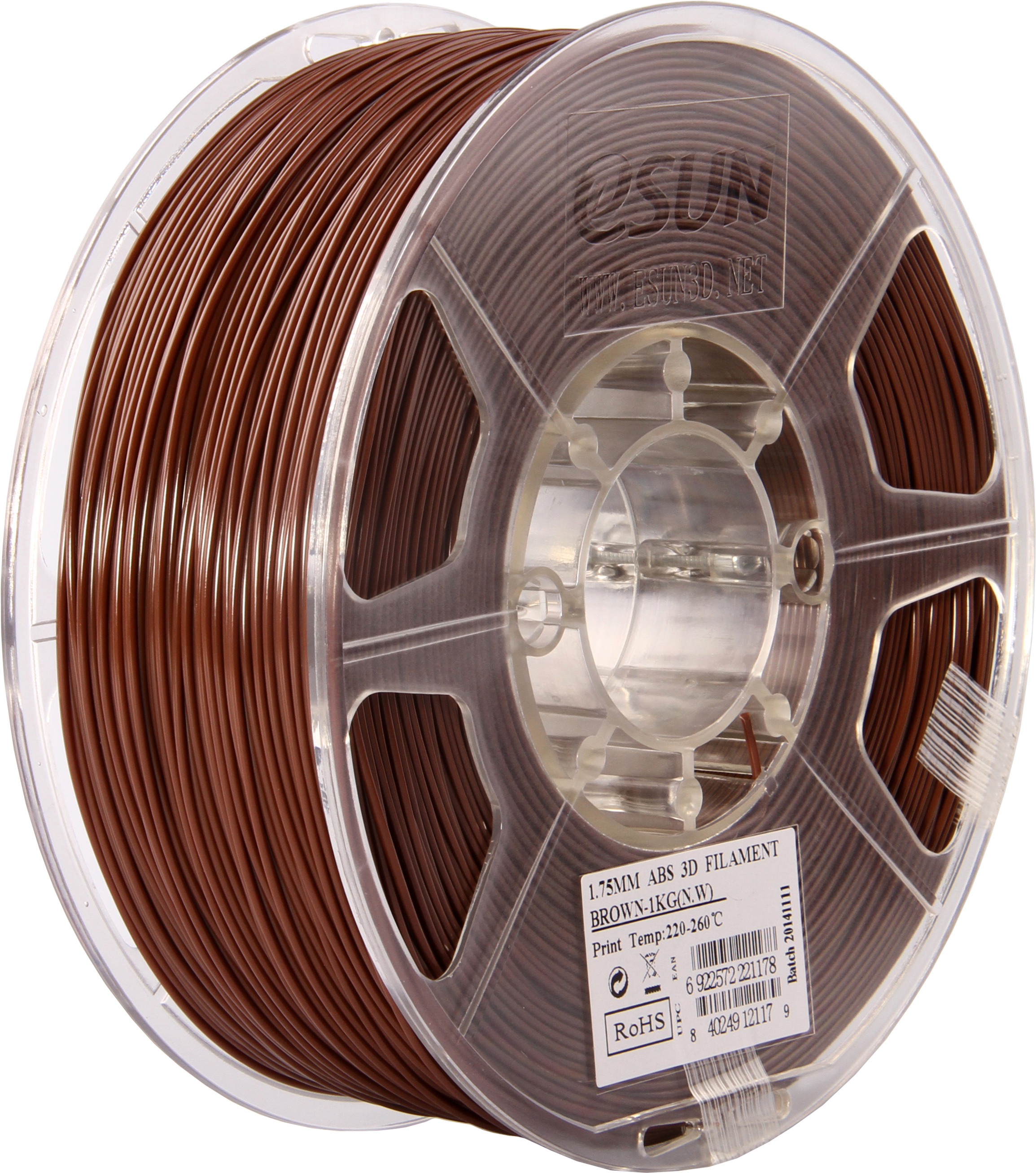 

Пластиковая нить eSUN ABS 1,75 мм Brown