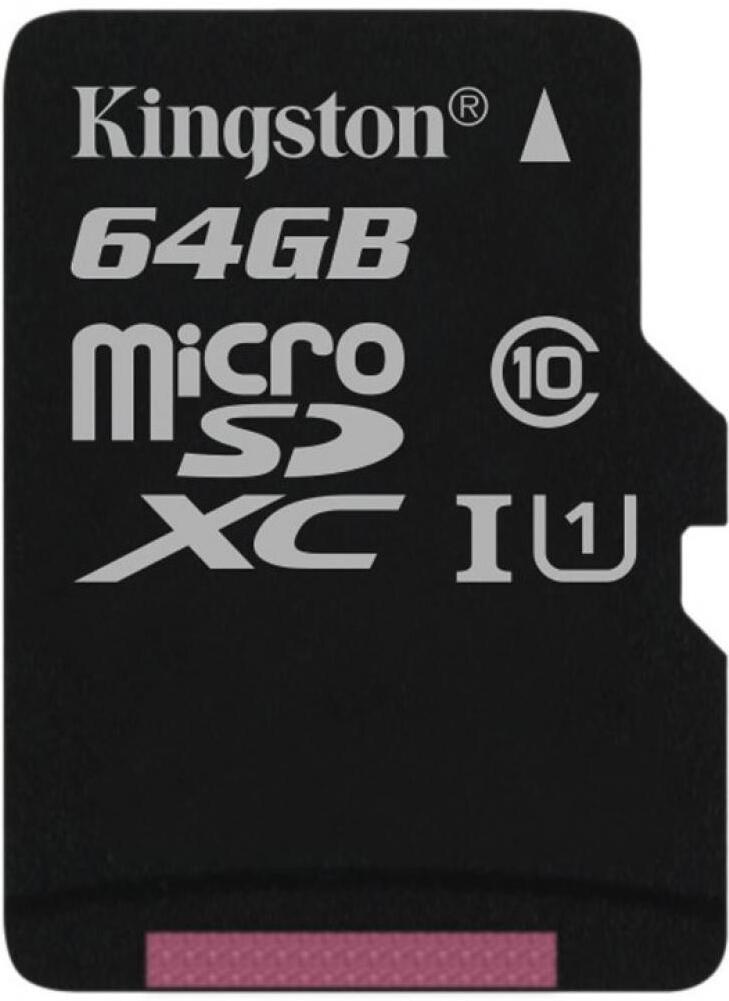 

Карта памяти Kingston microSDXC UHS-I (Class 10) 64GB [SDC10G2/64GBSP], Карта памяти Kingston microSDXC UHS-I (Class 10) 64GB SDC10G2/64GBSP