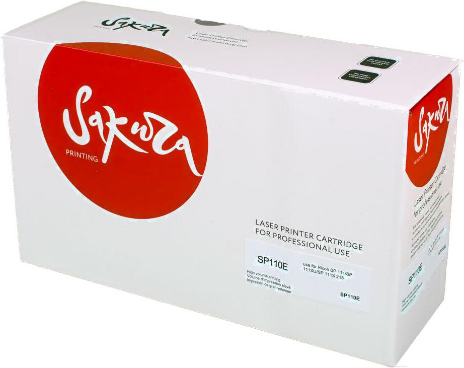 

Картридж SAKURA SP110E/SASP110E, Картридж Sakura Printing Совместимый с SP 110E SASP110E