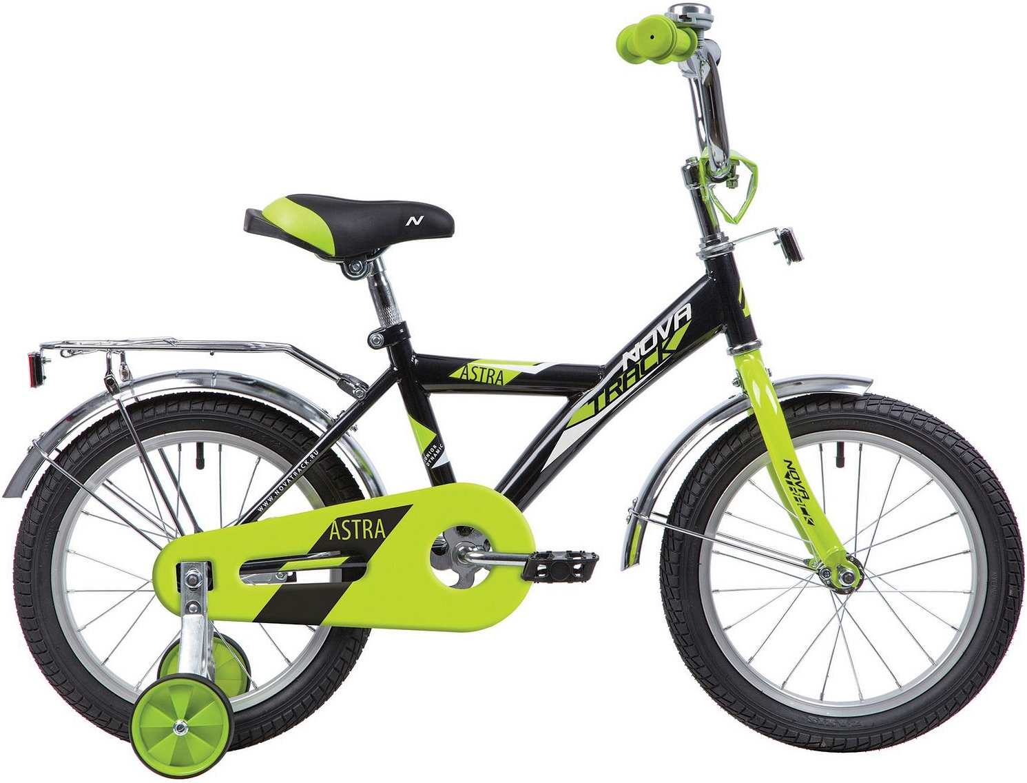 

Велосипед детский Novatrack ASTRA 14'' черный [143ASTRA.BK20], Детский велосипед Novatrack Astra 14 2020 143ASTRA.BK20 (черный/салатовый)