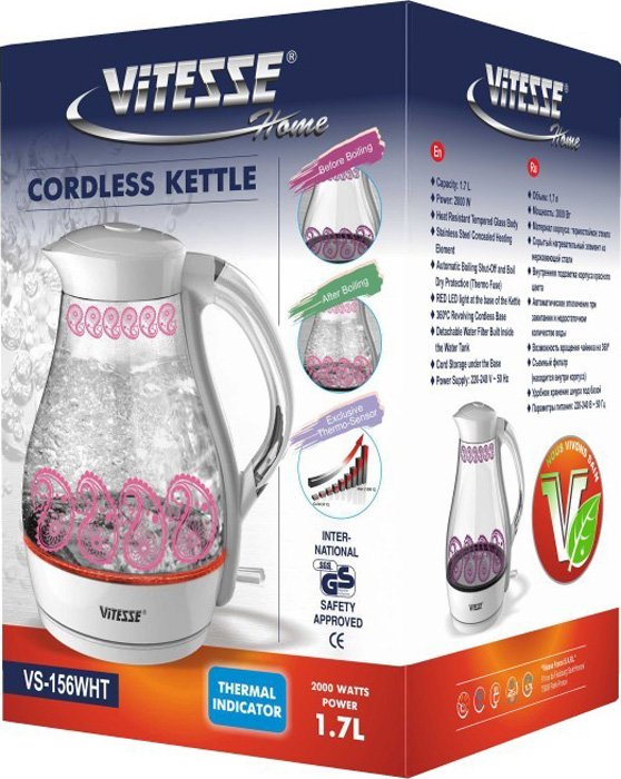

Электрочайник Vitesse VS-156 WHT, VS-156 WHT