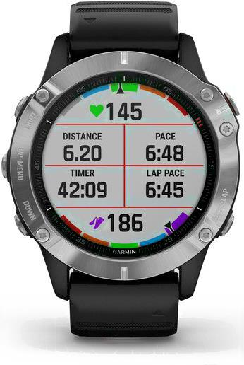 

Умные часы Garmin Fenix 6 серебристый/черный [010-02158-00], Fenix 6