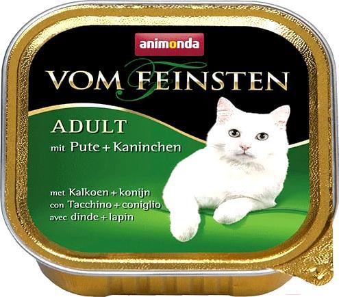 

Корм для кошек Animonda Vom Feinsten Adult с индейкой и кроликом (100г), Vom Feinsten Adult с индейкой и кроликом 100г