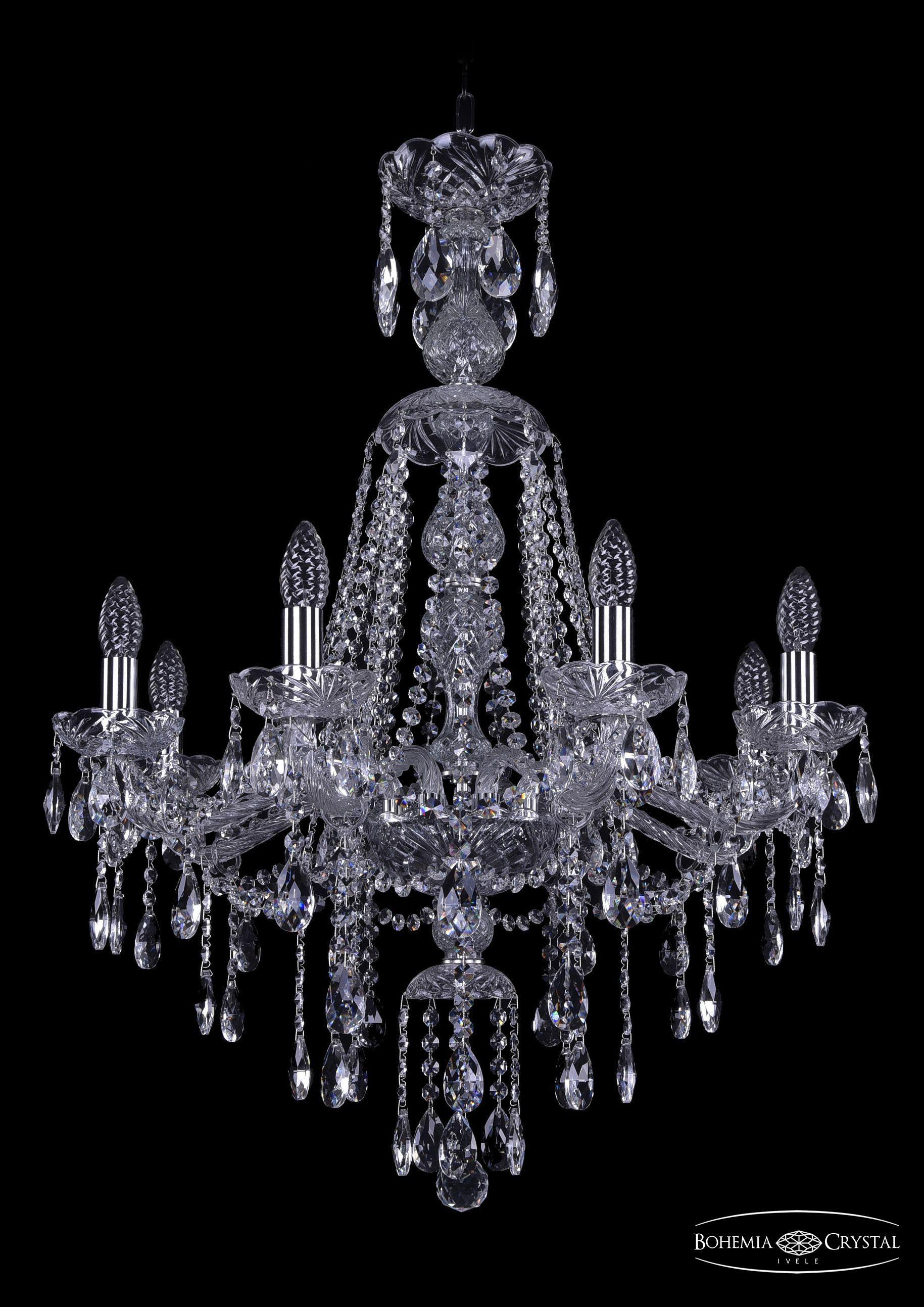 

Подвесная люстра Bohemia Ivele Crystal 1415/8/220/XL-85/Ni