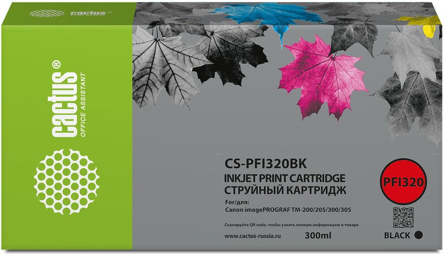 

Картридж струйный CACTUS CS-PFI320BK черный