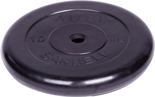 

Диск для штанги MB Barbell обрезиненный d 26 мм 10,0 кг Atlet черный [2480], обрезиненный d 26 мм 10,0 кг Atlet