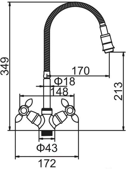 

Смеситель Zerix LR84310G зеленый [LL0066], LR84310G