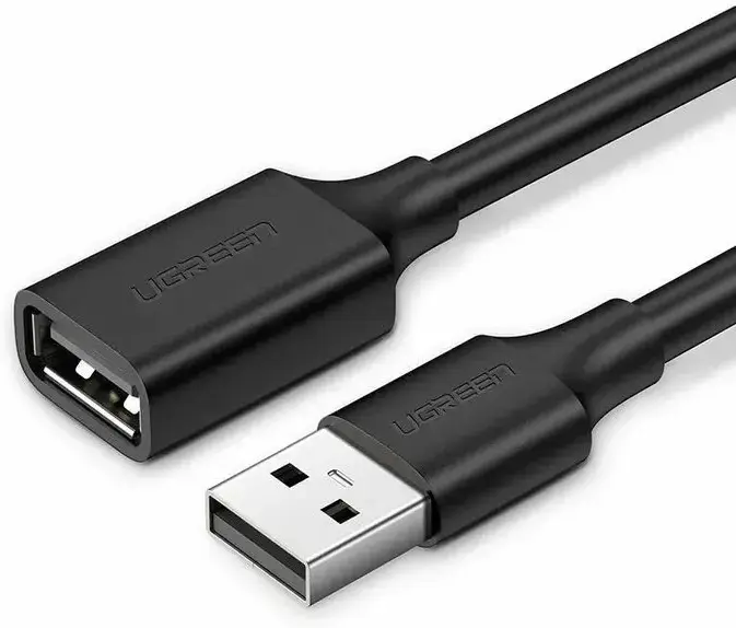 

Кабель UGREEN US103-10313 USB-A 2.0 (M) to USB-A 2.0 (F), 0.5m, Black