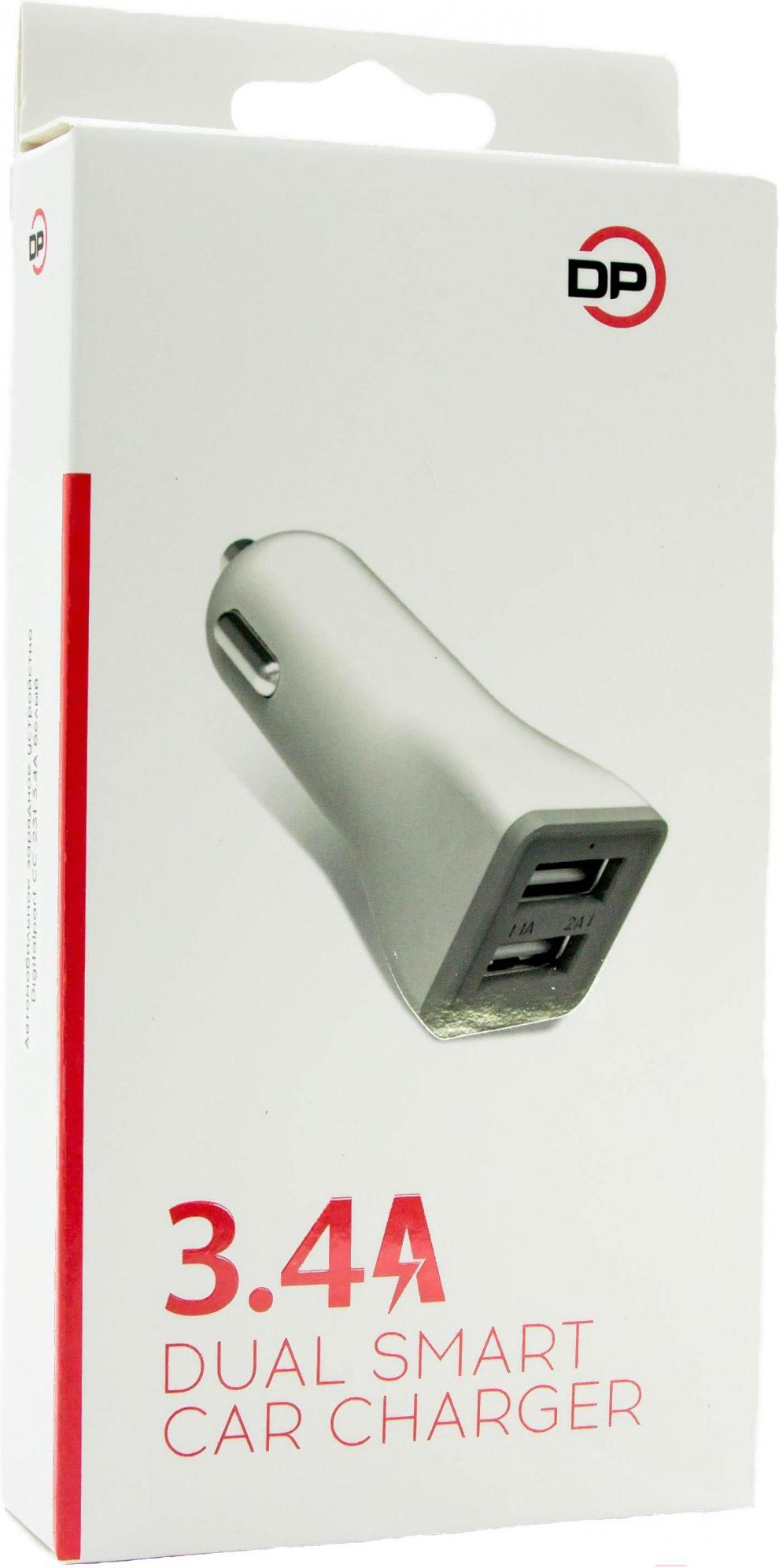 

Автомобильное зарядное устройство Digital Part CC-231 3.4A с кабелем lightning белый