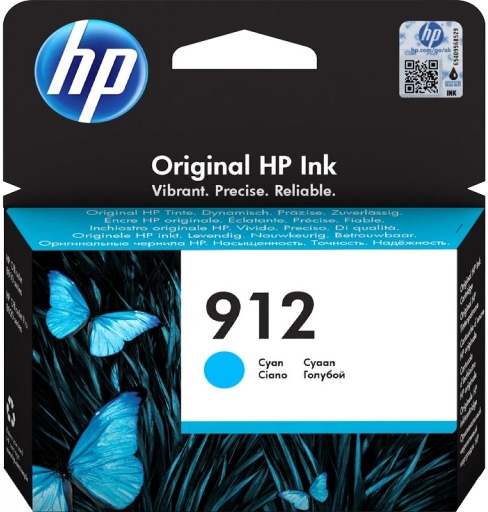 

Струйный картридж HP 912 для OfficeJet 801x/802x голубой [3YL77AE], Струйный картридж HP 912 для OfficeJet 801x/802x 3YL77AE голубой
