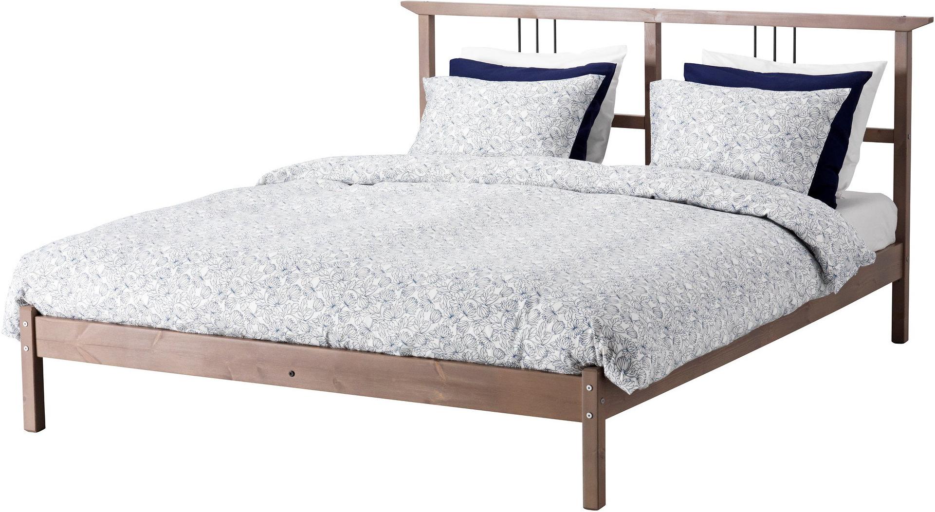 

Кровать Ikea Рикене серо-коричневый (без основания) [901.900.53], Рикене 209x161