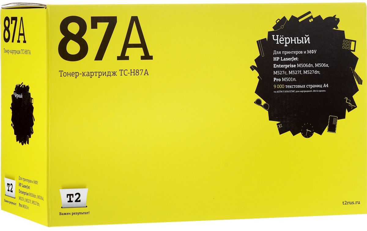 

Картридж для принтера и МФУ T2 TC-H87A, TC-H87A