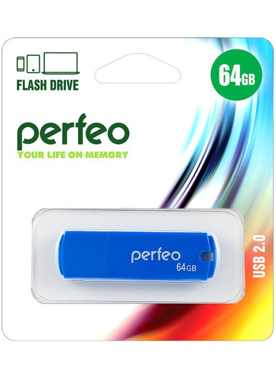 

USB Flash Perfeo USB 64GB C05 Blue, USB 64GB C05