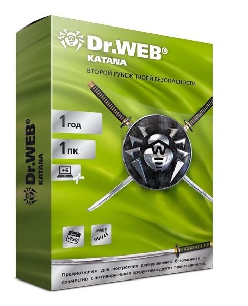 

Антивирус Dr.Web Katana 12 мес. 5 ПК ESD [LHW-KK-12M-5-A3], Katana 12 мес. 5 ПК ESD