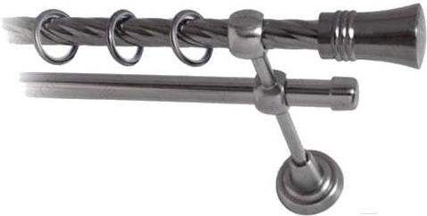 

Карниз Lm Decor Гиро 071 2р витой 1.6м антрацит, Гиро 071 2р витой 16мм 1.6м