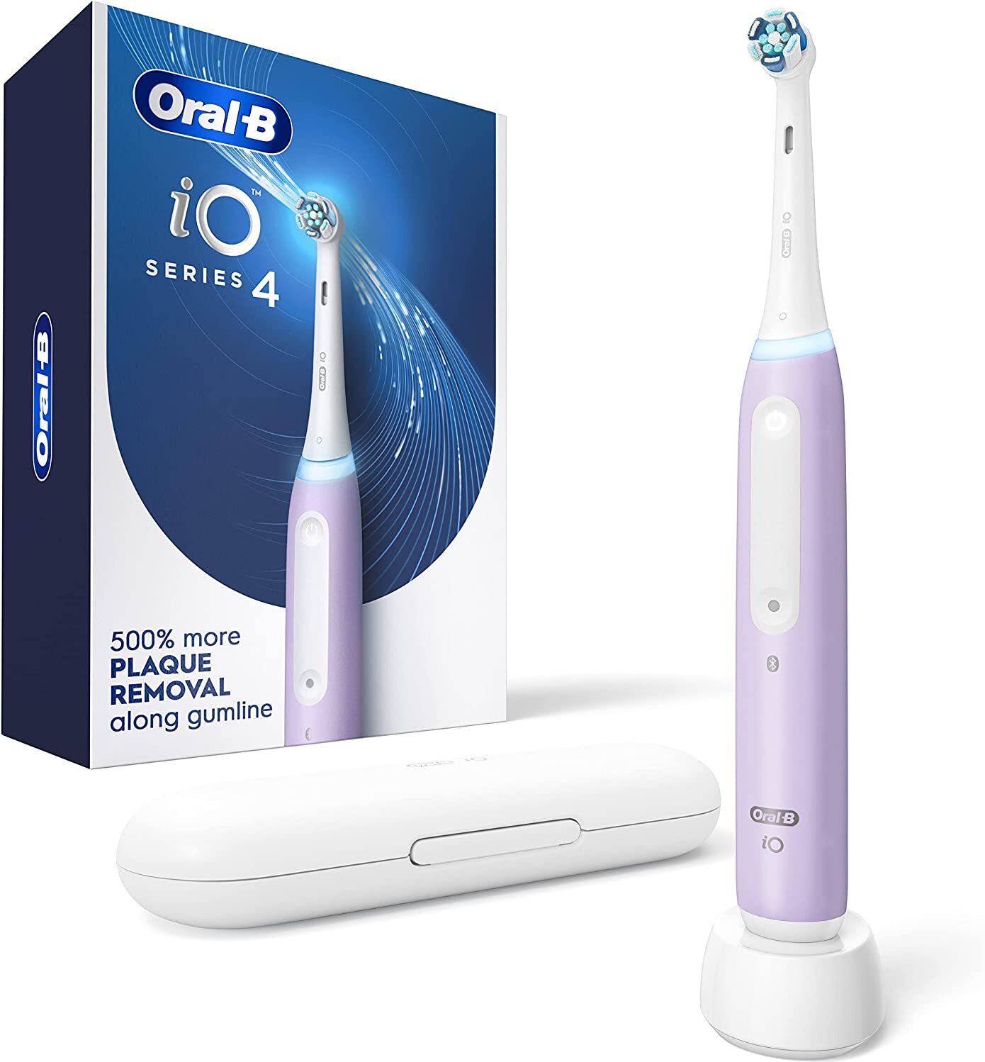 

Электрическая зубная щетка Oral-B iO Series 4 with travel case Lavender (I0G4.1A6.1DK), Электрическая зубная щетка Oral-B iO Series 4 with travel case Lavender